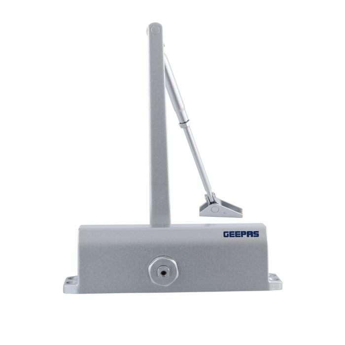 Geepas Door Closure - Double Speed Adjustable Valves Automatic/Auto Spring Hydraulic Adjustable Arm, Commercial & Home Use For Middle-Weight Door 65-85 Kgs | 1 Year Warranty