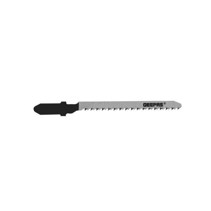 Geepas 5Pcs Jigsaw Blades - 50mm Wide & 76mm Length, Cutting Capacity Up To 15mm | Compatible With All Brands Jigsaw
