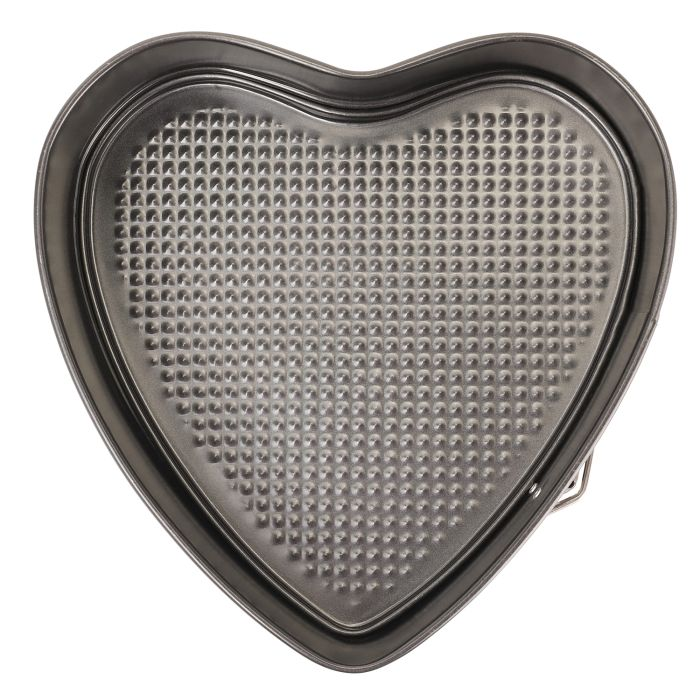 Royalford 3 Pcs Springform Cake Tins With Loose Base - Non-Stick Quick-Release Quality Bakeware Tins For Soft Sponge Cakes, Cheesecakes & Fruitcakes - Heart, Round & Square Shaped Tins - 0.4mm Thick