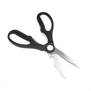 Royalford 3 In 1Kitchen Scissor - Stainless Steel - Black