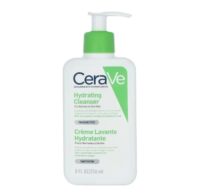CeraVe Hydrating Cleanser Fragrance Free Paraben Free 8Oz, 236 ML