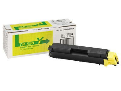 Kyocera TK - 580Y Yellow Toner Cartridge