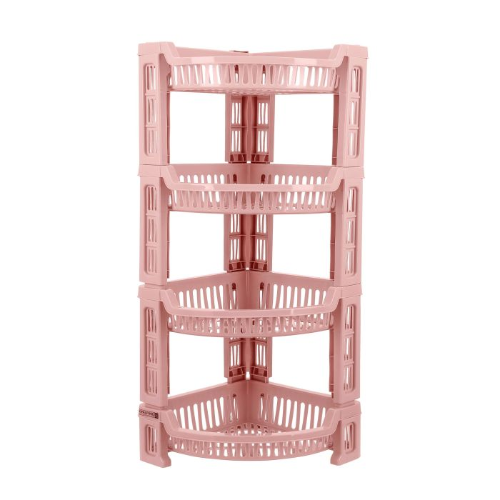 Royalford 4-Layer Corner Rack- RF10880| Multi-Purpose Storage Rack Perfect For Home, Kitchen, Bathroom, Office| Ideal Organizer For Fruits, Vegetables, Containers, Toiletries, Dcor| Strong And Durable