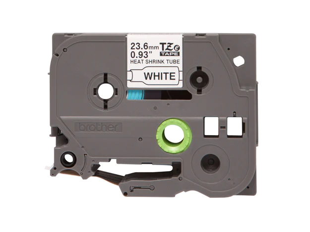 Brother P-touch 23.6mm HSe-251 Heat Shrink Tube, 1.5m, Black on White