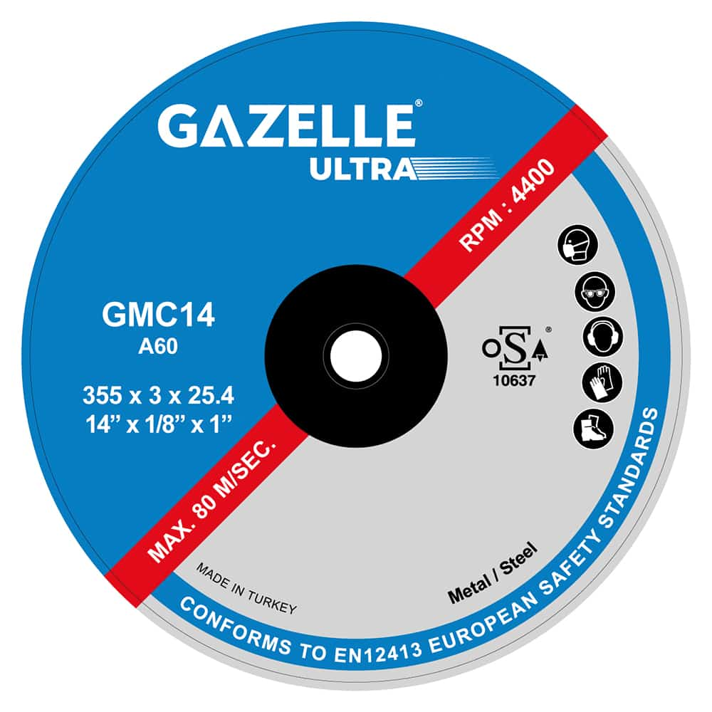 GAZELLE GMC14-ULTRA 14 IN. METAL CUTTING DISC (350MM)