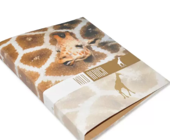 Pack of 48 World Africa Giraffe Printed 2-O Ring Binder Brown/White/Beige