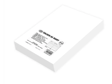 FIS Golden A5 Diary 2023 (English) Dark Brown - FSDI19EG23DBR