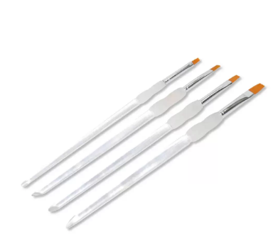 4-Piece Artmate Flat Brush,Size : 2, 4, 6, 8, In Poly Bag with Zipper - JIABBH-NOF4