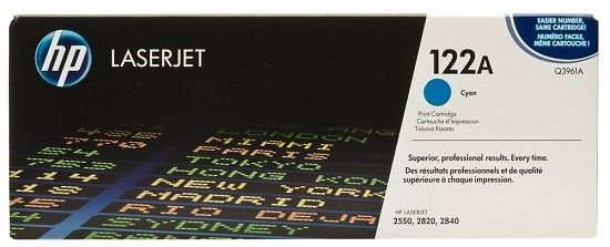HP 122A Cyan Original LaserJet Toner Cartridge (Q3961A)