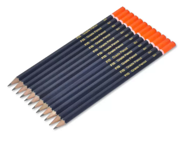 Box of 12 Packs 6H Grade Pencil Set Blue/Red - FSPE6H