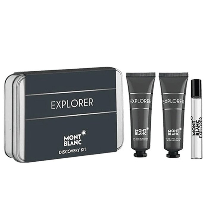MONT BLANC EXPLORER (M) DISCOVERY KIT SET EDP 7.5ML + SG 30ML+ ASB 30ML