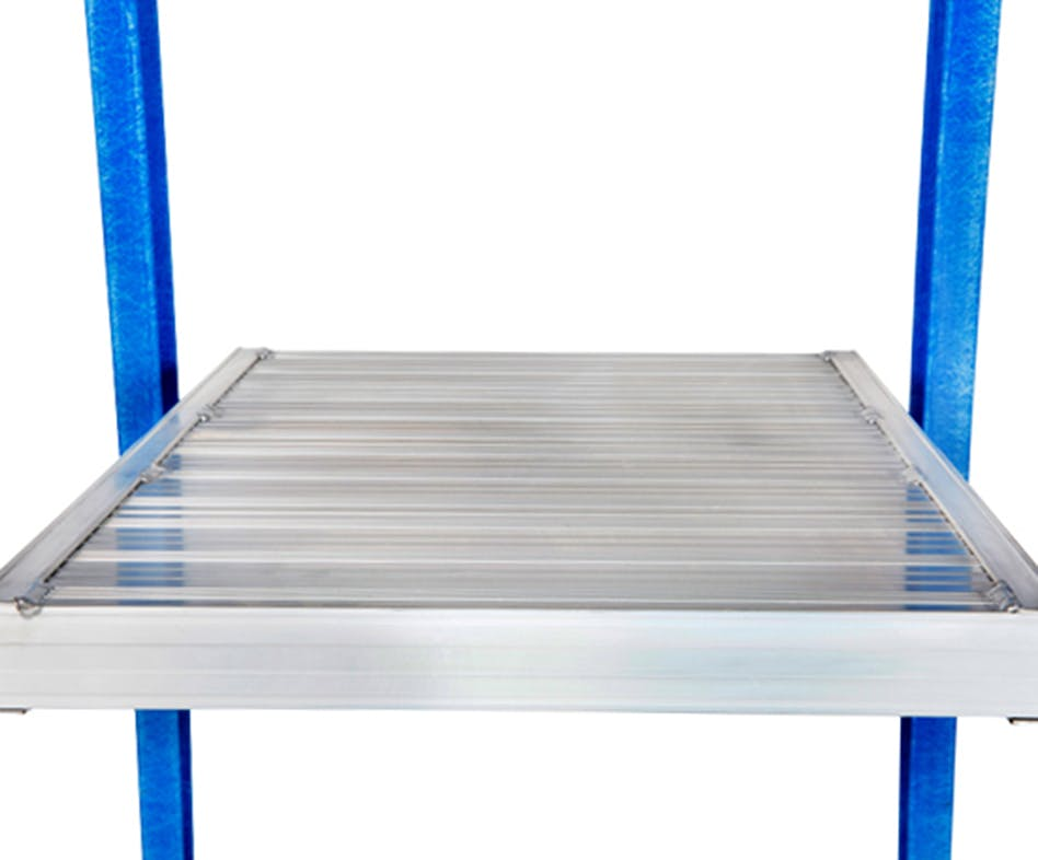 GAZELLE G3808 8 FT. FIBERGLASS PLATFORM LADDERFOR WORKING HEIGHT UP TO 14 FT.