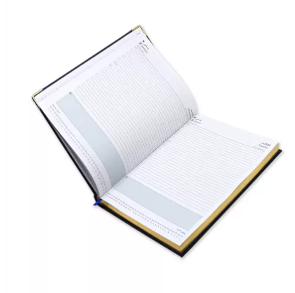 FIS A4 Golden Diary 2023 (Arabic/English) Blue - FSDI46AEG23BL