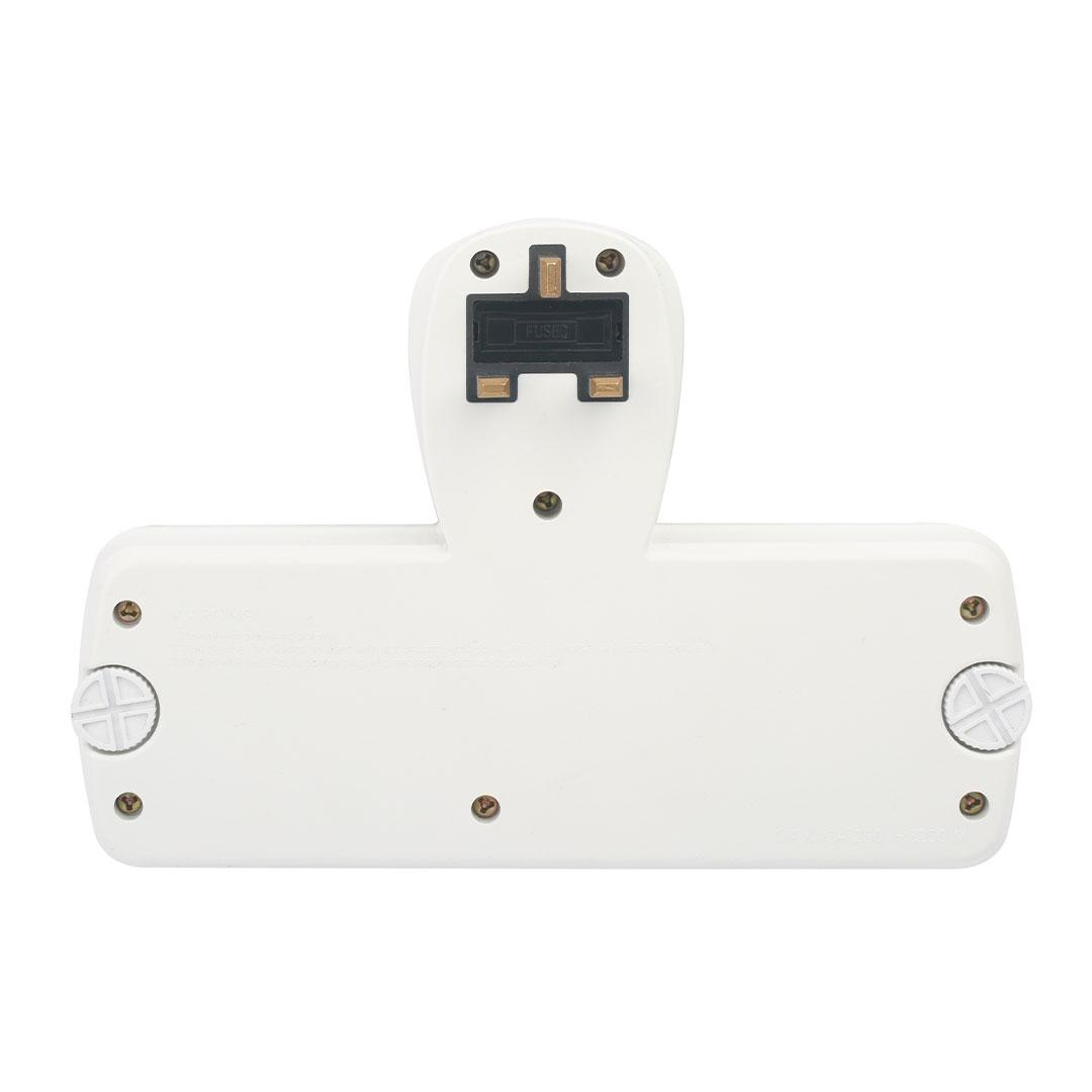 3 Way T-Socket Multi Adaptor with Individual Switches & Indicators