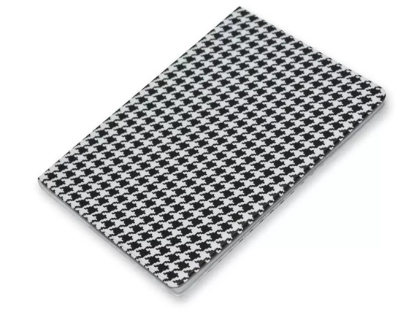 Pack of 5 Pieces Soft Cover Square Lines Notebook White/Black