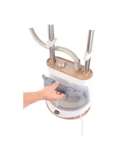 Garment Steamer with Twin Pole and Ironing Board, 1.5 L 2400.0 W GST2400-B5, White/Gold