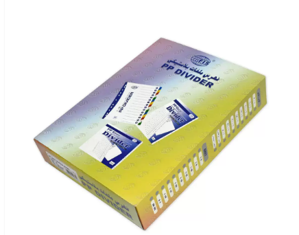 Pack of 50 Pieces PP Index Divider Arabic, Size A4 White