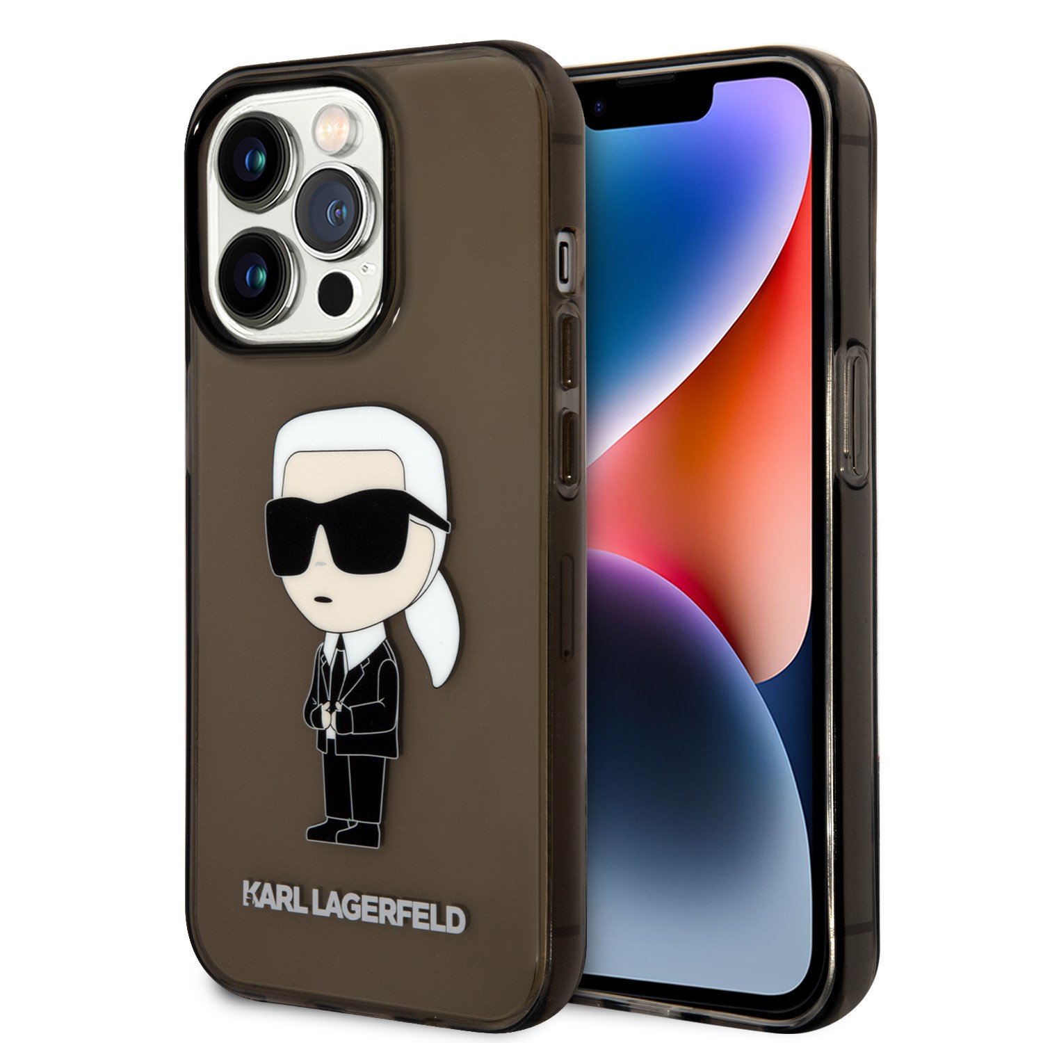 Karl Lagerfeld IML NFT Ikonik Hard Case for iPhone 14 Pro - Black