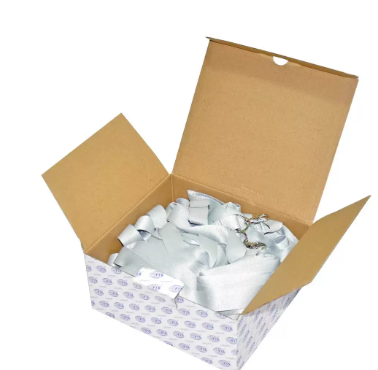 Pack of 50 Pieces Flat Lanyard Badge Holder With Hook 2X90cm White - FSNA09-2CM