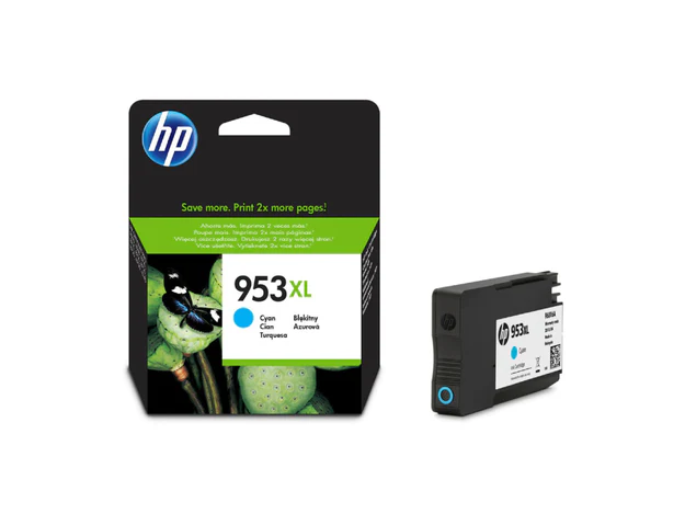 HP 953XL High Yield Cyan Original Ink Cartridge (F6U16AE)