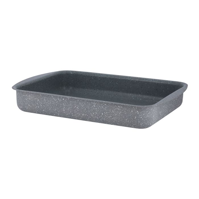 Rectangular Baking Pan, 30cm Baking Tray, RF9925 | Granite Coated Aluminium | Baking Crisper Tray For Cakes, Mousse, Grilled Fish Chicken, Pizza, Brownie, Etc