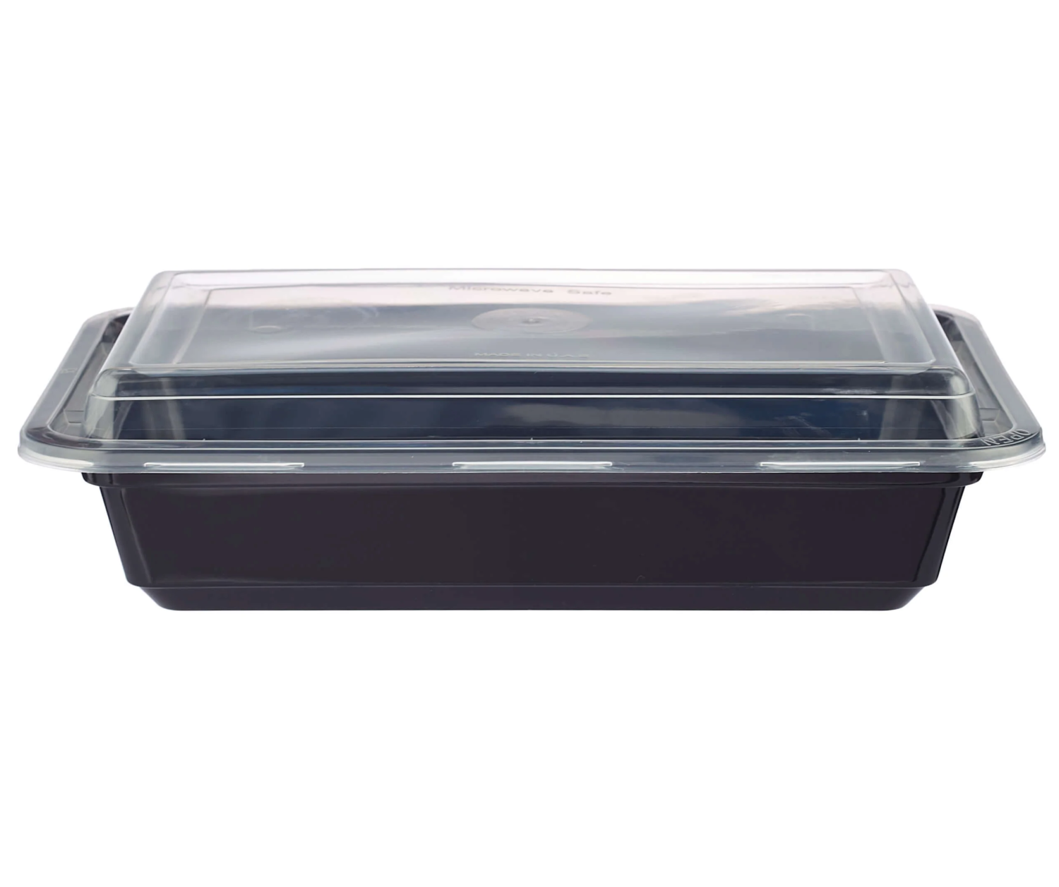 Black Base Rectangular Container