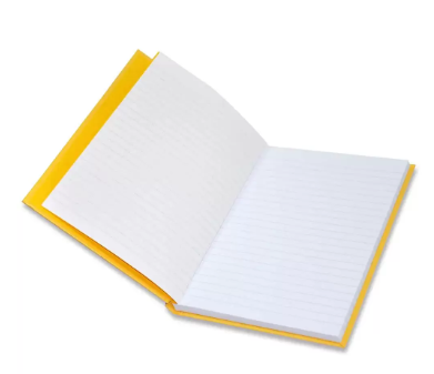 5-Piece FIS Neon Hard Cover Notebook Single Line A5, 100-Sheets, Gold - FSNBA5N200