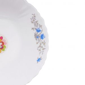 Royalford Opal Ware Romantic Soup Plate - Opalware - White - 75 INCH
