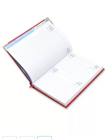 FIS A5 Diary 2023 (Arabic/English) Friday & Saturday Combined, Red - FSDI93AE23RE