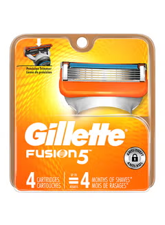 Fusion5, Razor Blades, Orange/Silver
