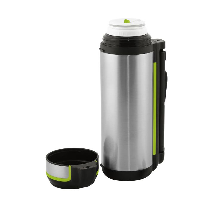 Royalford RF9338 1700ml Bullet Thermos Flask - Double Wall, Stainless Steel, Hot & Cool, Portable, Leak-Resistant - Preserves Flavor And Freshness
