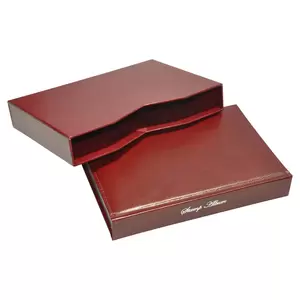 FIS Stamp Album Bonded Leather 16-Sheets 173x250mm, Maroon - FSSA173X250B16