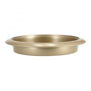 Royalford Round Pan/Tray 27 Cm - Carbon Steel - Gold