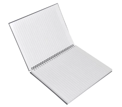 LIGHT Pack of 5 Spiral Hard Cover Notebook Single Line, 9X7 Inches (22.86 X 20.32 CM), 100 Sheets -LINBS971516