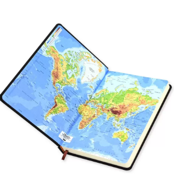 FIS Diary 2024 Arabic/English (Saturday & Sunday Combined) A5, Dark Brown - FSDI94AE24DBR