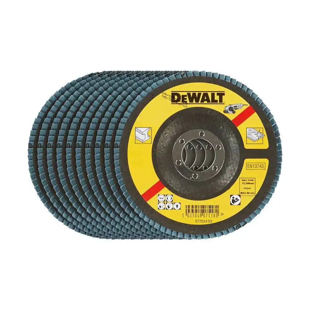Type 29, 115mm Flap Disc, 80 Grits (Pack Of 10)