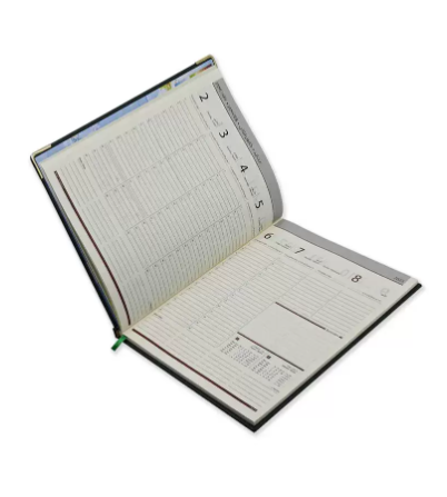 FIS Executive Diary 2023 Arabic/English/French (1-Week at a glance) Green - FSDI35AEPN23GR