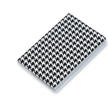 Pack of 5 Pieces A7 Soft Cover Notebook, 100 Pages Black/White