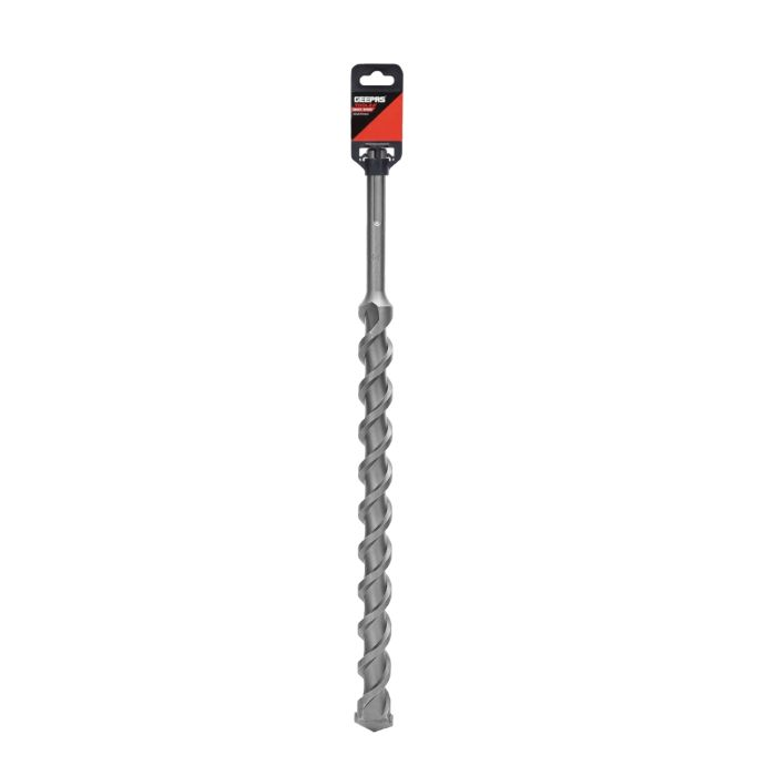 Geepas SDS Max Drilling Flute - Masonry Drill Bit Spiral Flute Rotary Masonry Drill | Ideal For Concrete, Wood & Other Soft Materials (D40xL570xWL200)