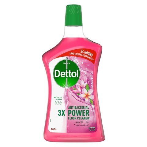 Dettol 3X Antibacterial Power Floor Cleaner Jasmine 900ml