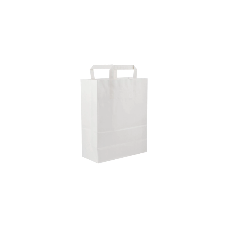 White Flat Handle Paper Bag
