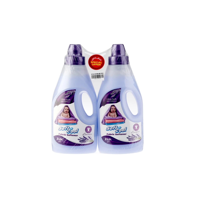 Twin Pack Soft N Cool Fabric Softner 2x2 Litres