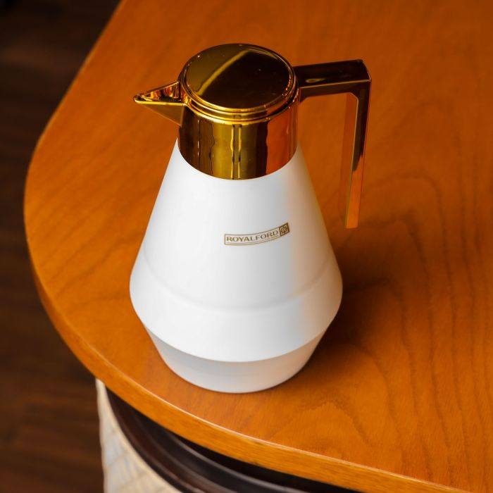 Royalford Aalia 1 L Vacuum Flask- RF11156| Double-Walled Flask With Pink Glass Inner And PP Outer Body| Keeps Your Drinks Hot Or Cold| Leak-Proof And Portable Design| Suitable For Indoor And Outdoor U