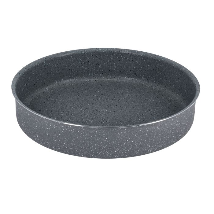Royalford Round Baking Pan 28 Cm - Compact Design, Granite Non Stick Coating | Multiple Hob Compatibility & Oven Safe | Perfect For Cake, Pies, Pastas, Deep Dish Pizza & More
