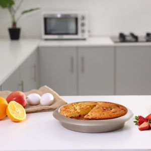 Royalford Round Pan/Tray 27 Cm - Carbon Steel - Gold