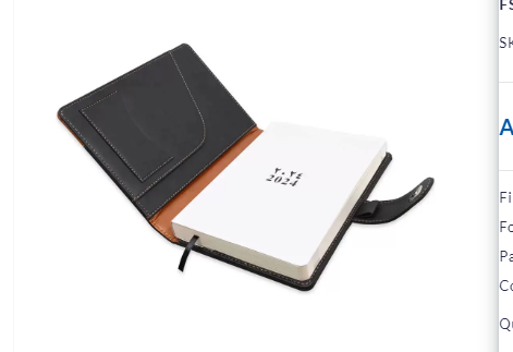 FIS Diary 2024 (Arabic/English) A5, Italian PU Sewn, Padded - FSDI135AEPU2401