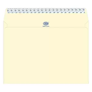 FIS Executive Laid Paper Envelopes Peel & Seal, Pack of 25 Pcs. Camelle Off White Color, C4 (229 x 324 mm) Size, 100 GSM - FSEE1042POWB25
