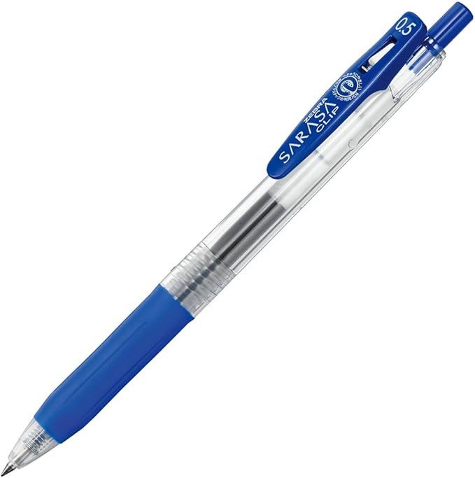 Zebra Sarasa Clip Pen 0.5mm JJ15 Blue (10 Pcs of Pack)