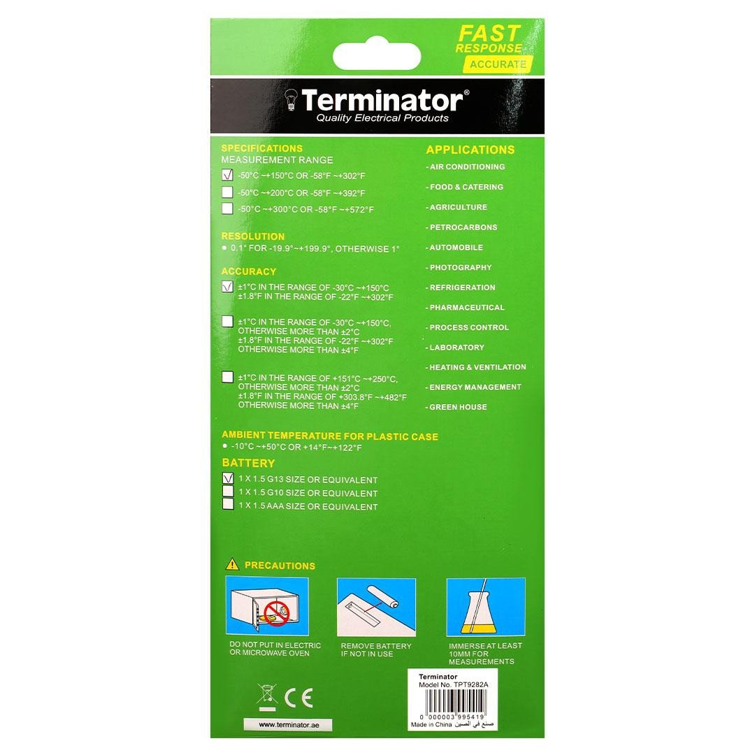Thermometer Pocket -50o to 150oC