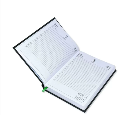 Fis 2024 Russian Diary (Russian/English), A5 Vinyl, 1 Side Padded, Green -FSDIRU0124GR